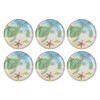 Supreme Housewares 6-Piece Sealife Turtle 9" Melamine Plate Set