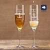 laser-diele 2 Leonardo Champagne Glasses with Engraving – Gift for