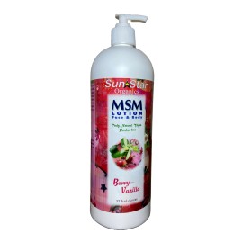 Sun Star Organics Berry Vanilla MSM Lotion - 32 oz