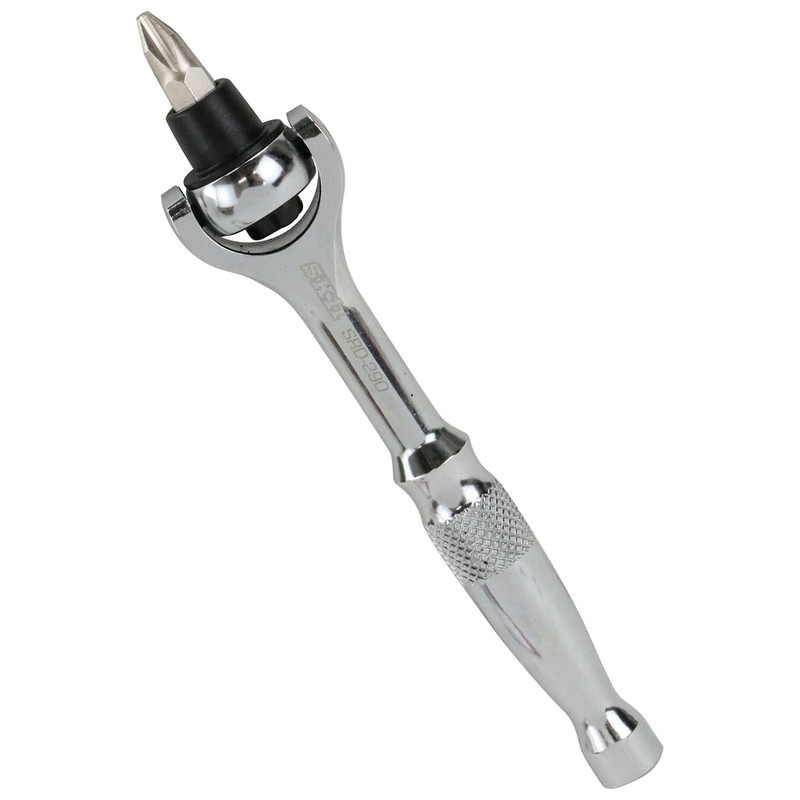 SK11 SRD-290 Bit Replaceable Swivel Ratchet Screwdriver 90 Thread