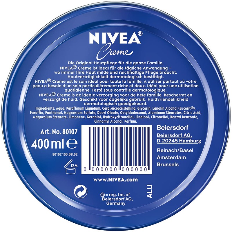 NIVEA Creme Dose Universalpflege (400 ml), klassische Feuchtigkeitscreme für alle