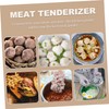 Ipetboom Stainless Steel Meat Tenderizer Mallet with Handle Ergonomic Kitchen