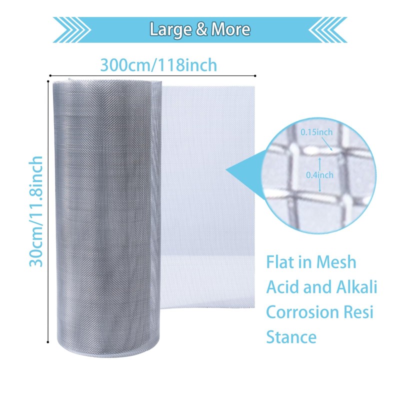 Wire Mesh Roll 30 cm x 3 m 20 Mesh