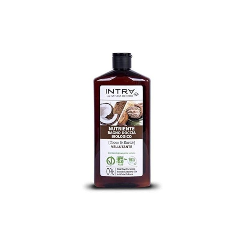 INTRÀ & Karité Organic Nourishing Neutral Shower Bath 400ml Coconut