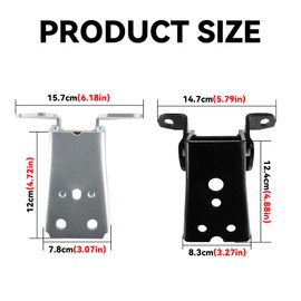 SleYuYir 4Pcs 925066 925068 Door Hinge Set Upper Lower Left Right- Compatible with Ford Bronco/F150/F250/F350/Thunderbird/Granada/Mercury Cougar/Marquis/Zephyr
