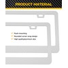 iolory 2 PCS License Plate Cover,Durable Rustproof Car License Plate