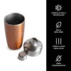 S'well Stainless Steel Shaker Set with Jigger, 18oz, Dipped Metallic,