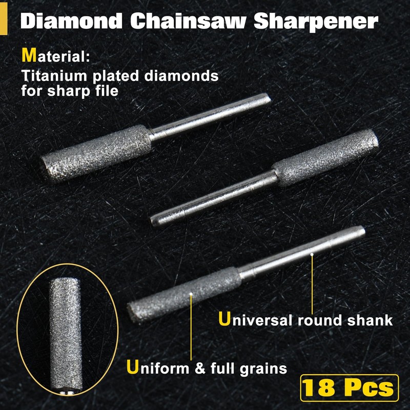 LEONTOOL Chain Saw Diamond 18 Piece Set (0.16 / 0.19