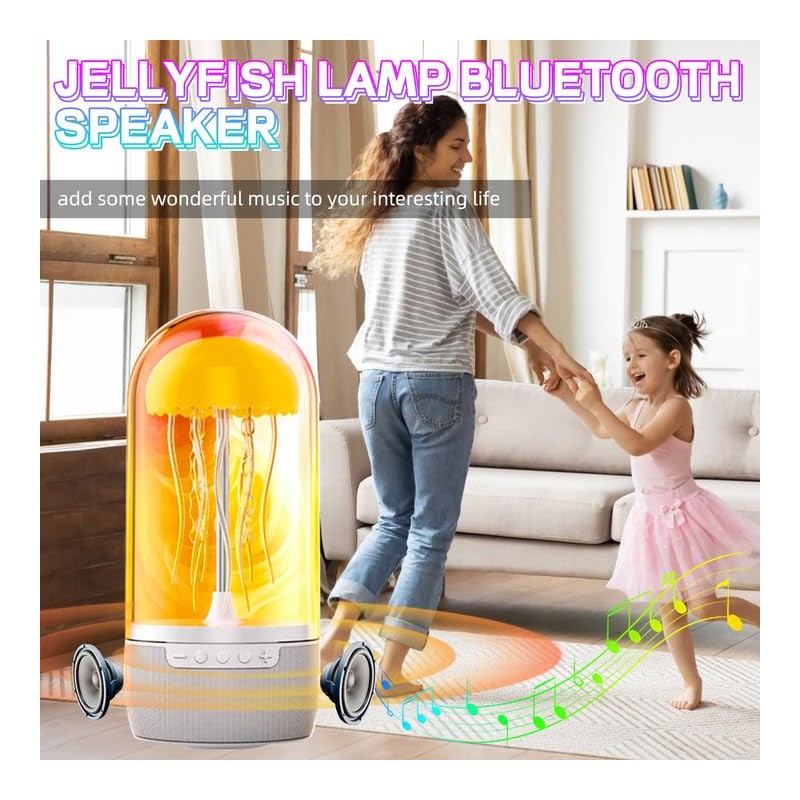 Jellyfish Lamp Bluetooth Speaker - Color Changing LED Night Light