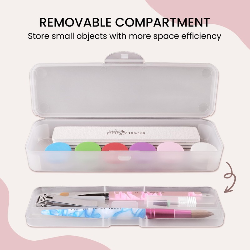 Beauticom Double-Layer Personal Storage Storage Case for Professional Nail Art