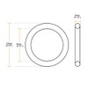 TOP-VIGOR 10Pcs Nitrile Rubber O-Rings, 14mm OD 8mm ID 3mm