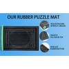 Premium Jigsaw Puzzle Mat Roll-Up Design Non-Crease Rubber Surface, Accommodates