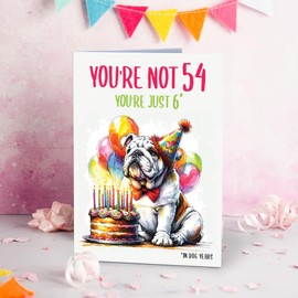 Paintio Funny 54th Birthday Card for Women - Happy 54 Year Old Birthday Card for Her, Wife, Daughter [5"x7"]