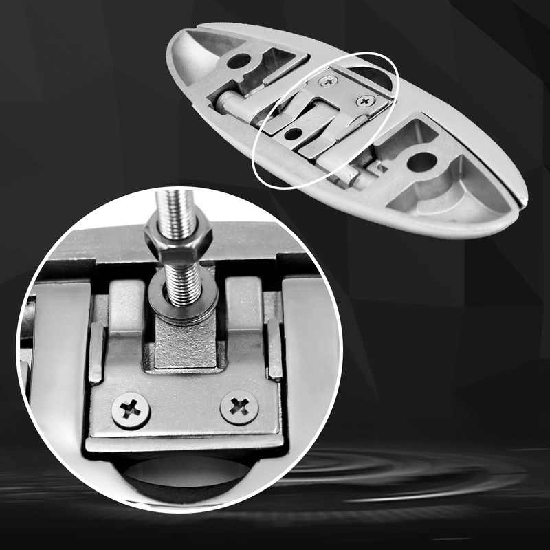 Laorde Boat Cleats 316 Stainless Steel Folding Dock Cleats 5