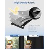 Retractable Blackout Curtains, Blackout Blinds with Hook and Loop Adhesive,No