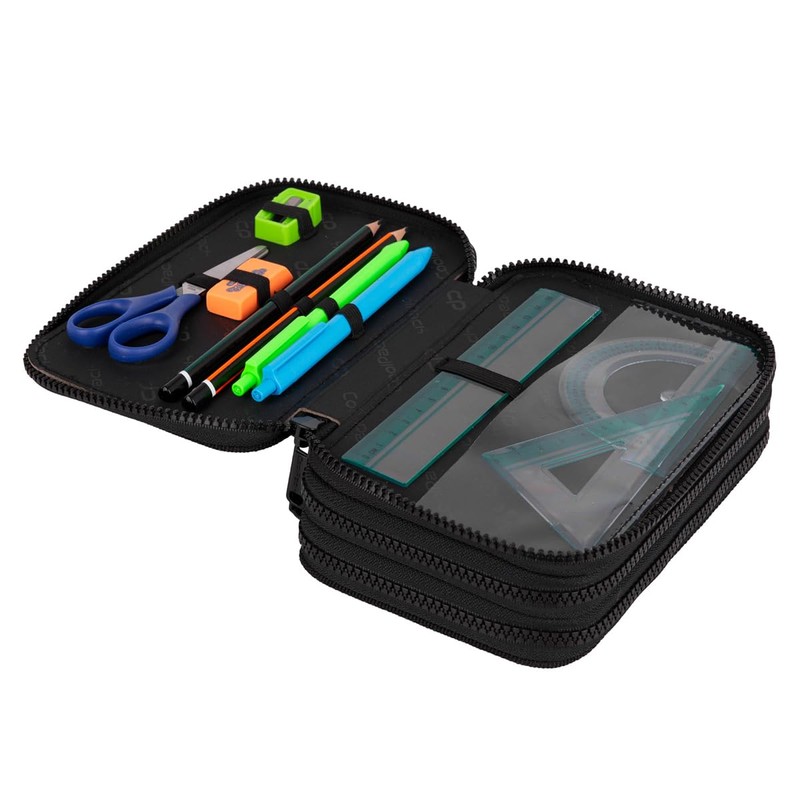 CoolPack F067826 Jumper 3 Game Zone Pencil Case, Multi-Coloured, multicoloured,