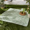 Fusion Matteo Picnic Blanket, 100% soft touch Polyester, Green, 135