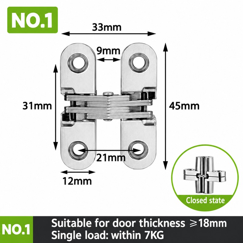 Heavy Duty Invisible Door Hinge – Stainless Steel Concealed Hinge