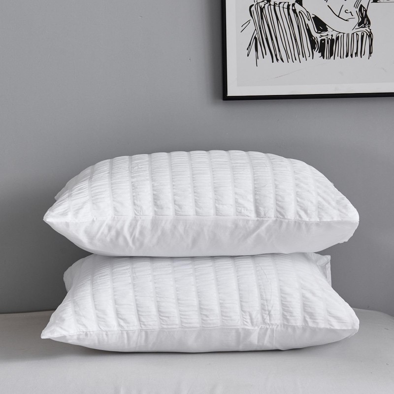Freyamy Seersucker Bed Linen (135 x 200 cm), 2-Piece Set,