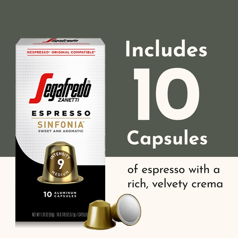 Segafredo Zanetti Espresso Capsules – Aluminum Pods for Nespresso Original