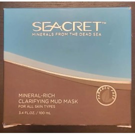 Seacret Mineral-Rich Clarifying Mud Mask 3.4oz- New in Box- All Skin Types