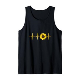 Florist Sunflower Heartbeat Flower Florist Appreciation Day Tank Top