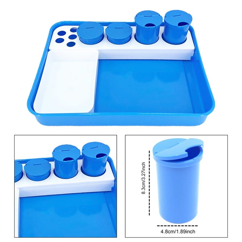 Perfeclan Instrument Tray Multi Purpose Equipment Organizer Compact Prep Tray
