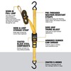 DEWALT DXBC90042 Black/Yellow 1” x 12’ Cam-Buckle Straps - 500