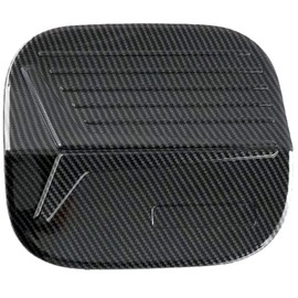 TOTMOX Gas Cap Sticker Abs Carbon Fiber Black Fuel Filler Tank Door Cover Compatible with Honda Civic 11th Gen 2022-2023 Fuel Tank Filler Cap Gas Tank Lid Door Cover