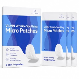 Parches Disolventes Microdart Para Bajo Los Ojos Y La Línea Sonrisa Con Ácido Hialurónico Y Árbol De Té - 3 Pares - Parches Antiarrugas Para El Rostro Durante La Noche