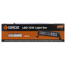 Groz 55031 LED 72W CREE Lightbar, 12-60V, IP67, 355 mm Wide
