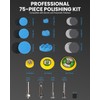 72PCS Drill Polishing Buffing Pads Kit for Dremel Buffer Polisher