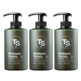 TS 어성초샴푸 500g 3개 두피케어 탈모완화 샴푸 TS Asiasari Shampoo 500g 3pcs Scalp Care Anti-Hair Loss Shampoo