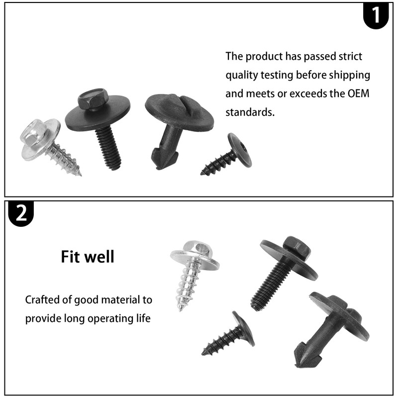 GNXfixt Engine Cover Screws Retaining Clips Clamp for A6 4F