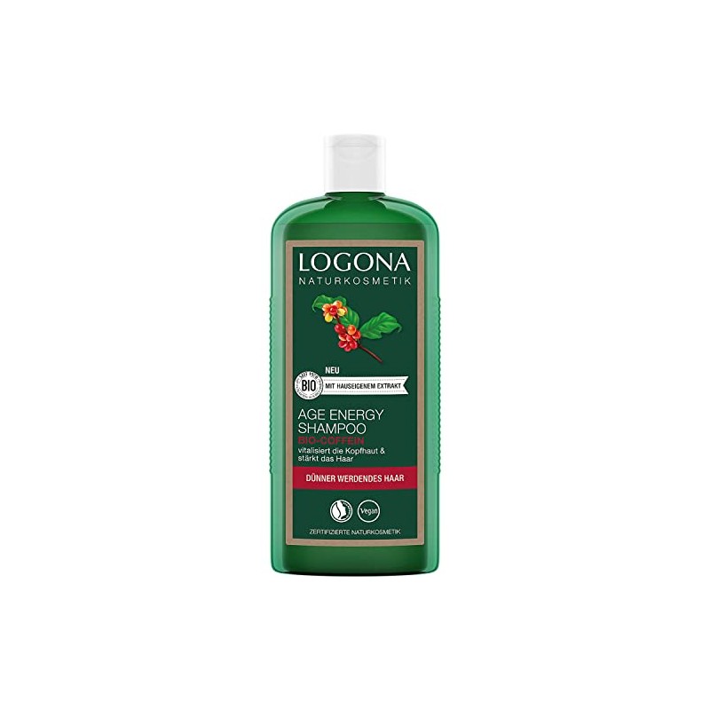 Logona Natural Cosmetics Age Energy Shampoo Organic Caffeine