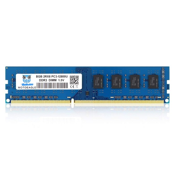 8GB PC3-12800U DDR3-1600 DIMM RAM 2Rx8 UDIMM Memory Module DDR3