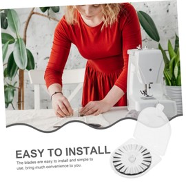 Gatuida 2sets Rotary Cutter Replacement Blades Sharp Durable Fittings for Quilting Sewing and Craft Projects for Various Materials Easy Installation 10pcs*2