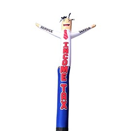 Income Tax Service Man 18 Foot Tall Inflatable Tube Man Air Powered Dancing Puppet for Outdoor Advertising, Replacement Dancer Only - (Without Air Blower)