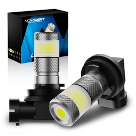 NOVSIGHT H11/H8/H9/H16 LED Headlight, 6,000 lm, 6500K, White, 360° Luminous, 12V/24V Vehicles, Fog H11, For Cars, Motorcycles, DC 9V-60V, Vehicle Inspection, No Glare, Waterproof, LED Bulb