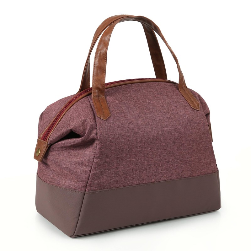 Arctic Zone Heathered Eco Lunch Bag Tote - Wine Red,