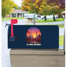 Saint Louis Missouri Design B Souvenir Magnetic Mailbox Cover