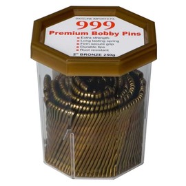 999 Premium Bobby Hair Pins, 2-Inch Size, Bronze