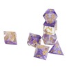 7pcs Resin Role Playing Game Dice Men Women Portable Exquisite