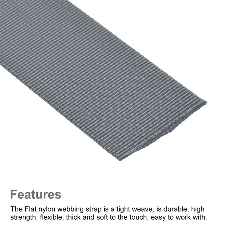 sourcing map Flat Nylon Webbing Strap 1.5 Inch 10 Yards