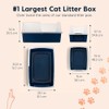 IRIS USA XX-Large Side Entry Cat Litter Box, Open Top