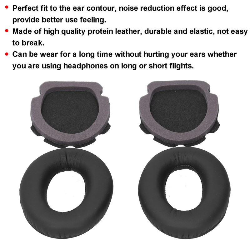 Replaceable Memory Foam Earpad Kit Sleeve with Pad Cotton for