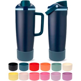 Kaitiaki Silicone Boot for Owala 30oz & 40oz FreeSip Sway Bottles & Tumblers - Non-Slip, Scratch-Resistant, Stability Enhancer, Available in 12 Colors (Blue Spruce)