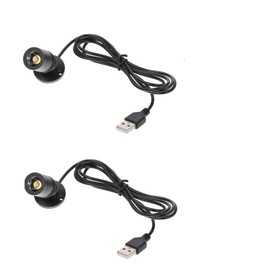 Jorunhe 1.5w White LED Mini Surface Mounted Light Jewelry Cabinet Lamp Spotlight Ac85-265v (Black 2pcs)