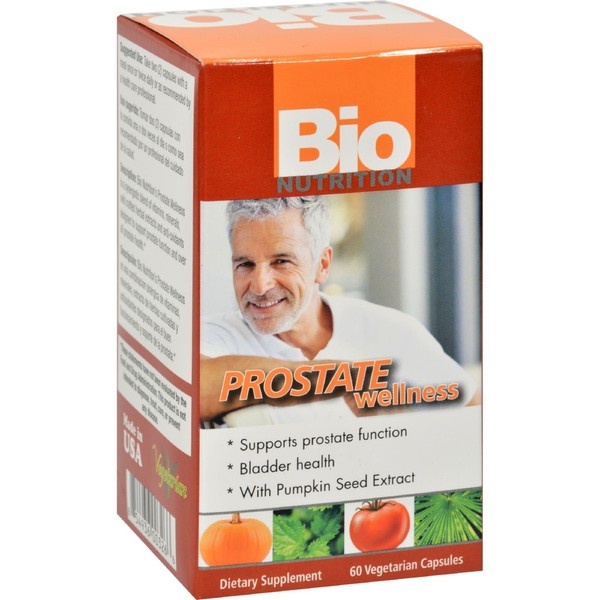 Bio Nutrition Prostate Wellness - Bladder Health - Gluten Free - 60 Vegetarian Capsules (Pack of 2)