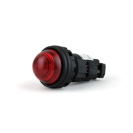 IDEC HW1P-2Q4R Pilot Light, HW Series, φ0.9 inch (22 mm), Projected Shape, LED Illumination, AC/DC 24V